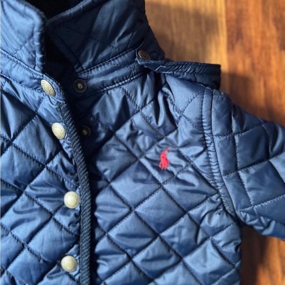 BRAND NEW Ralph Lauren 2T Baby Boy Corduroy-Trim Barn Jacket With Removable Hood - Picture 4 of 11